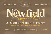 Newfield - Modern Serif Font, a Serif Font by Letterhend Studio (Thumbnail 1 of 9)