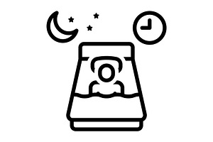 Hs dream black icon, an Outline Icon by Creative priyanka
