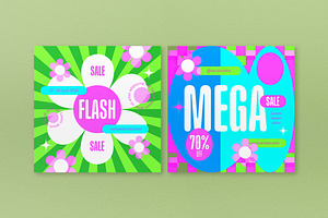 Pink Flat Design Summer Sale Banner