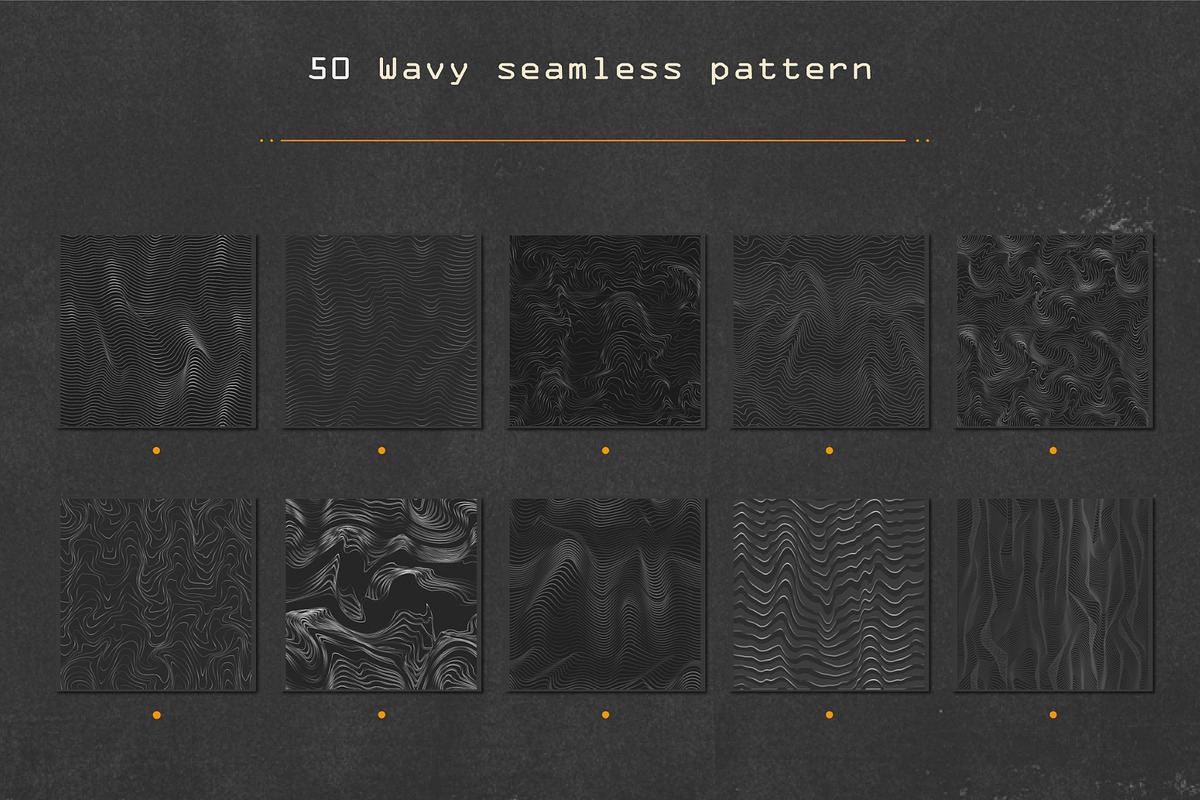 Wavy lines. Seamless pattern pack., a Pattern Graphic by Gudiny (Photo 9 of 9)