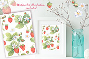Sweet Watercolor Strawberry, a Decorative Illustration by Irina Diasli (Thumbnail 7 of 7)