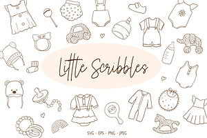 Baby line doodle set