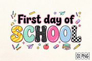 Coquette First Day Of School Png, an Education Illustration by Pixels.Craft (Thumbnail 1 of 7)