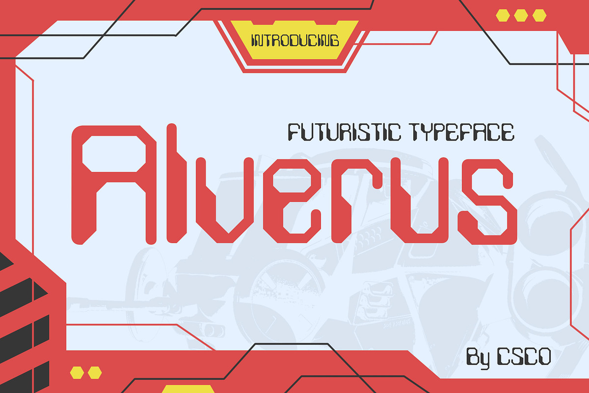 Alverus – Futuristic Typeface, a Sans Serif Font by Craft Supply Co. (Photo 1 of 8)