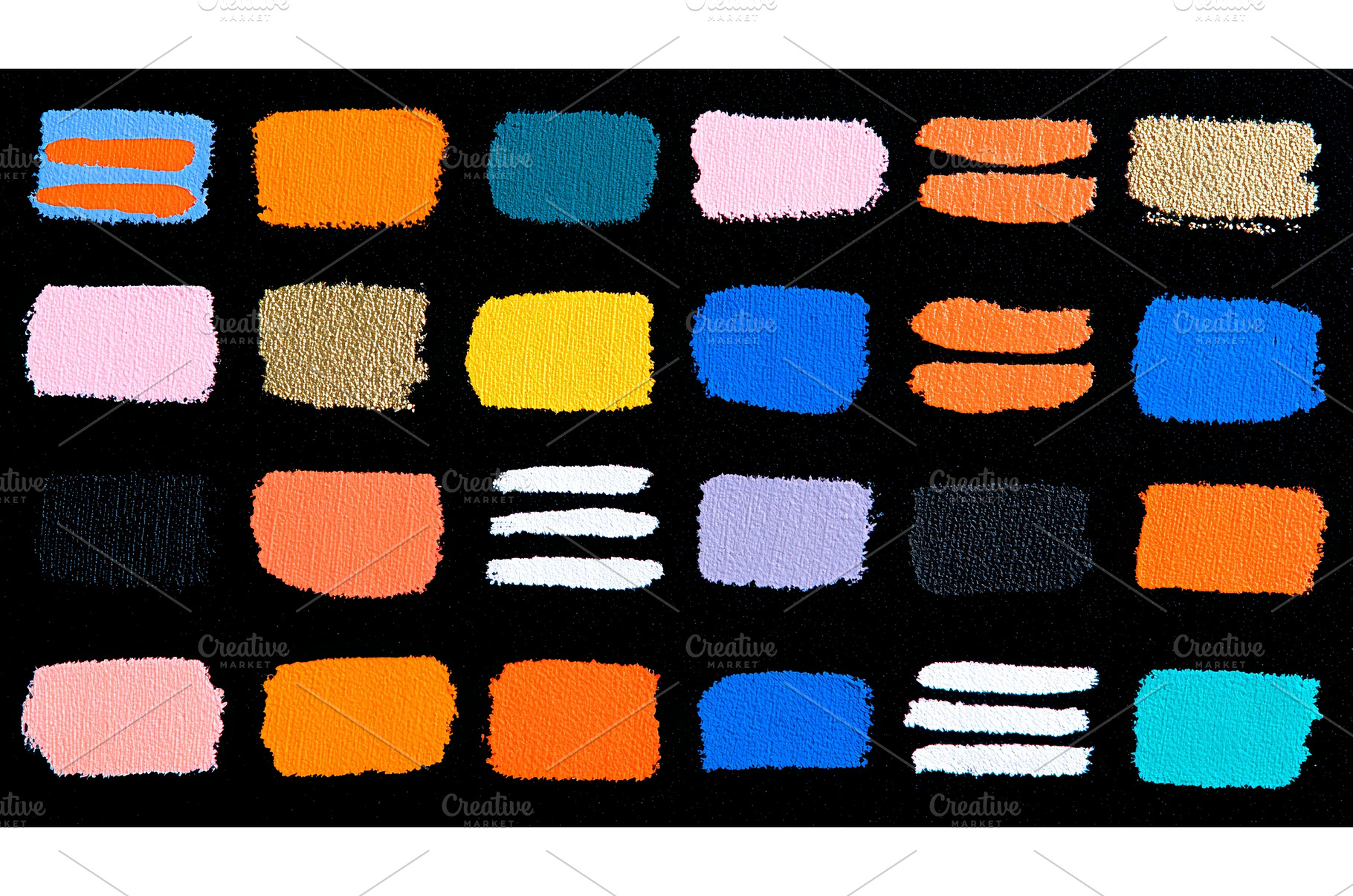 Vibrant brush stroke assortment, an Arts & Entertainment Photo by ZinetroN