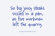 Becomes Notes Handwritten Font, a Handwritten Font by alphArtype (Thumbnail 10 of 11)