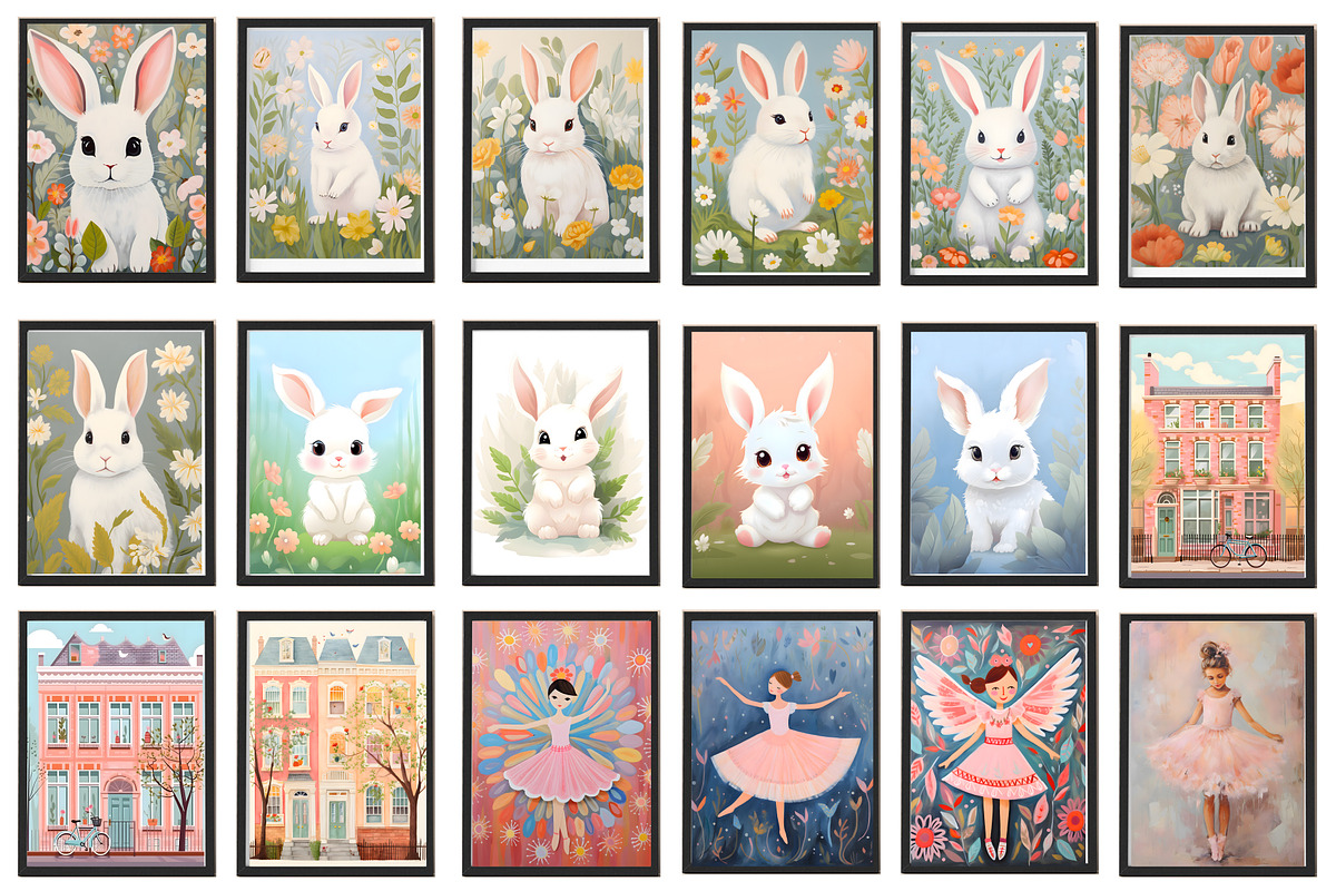Nursery Wall At, Kids Room Wall Art, a Wallpaper Photo by Chipshpow Graphics (Photo 7 of 9)