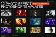 12 Photo Effect Templates, a Layer Style Add-On by iDoodle Studio (Thumbnail 1 of 6)