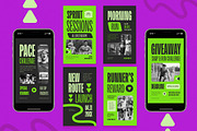 Running Club Instagram Pack, a Social Media Template by Aiyari Graphic (Thumbnail 3 of 3)