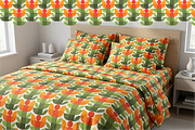 Flat Floral Seamless Pattern, a Pattern Graphic by WM48 Shop (Thumbnail 3 of 10)