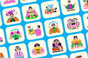 Cool Stickers Set, an Emoji Icon by Prosymbols (Thumbnail 6 of 8)