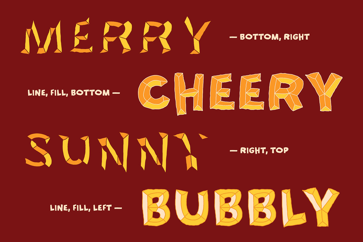 Brickster Layered Display, a Symbol Font by Typehand Studio (Photo 3 of 10)