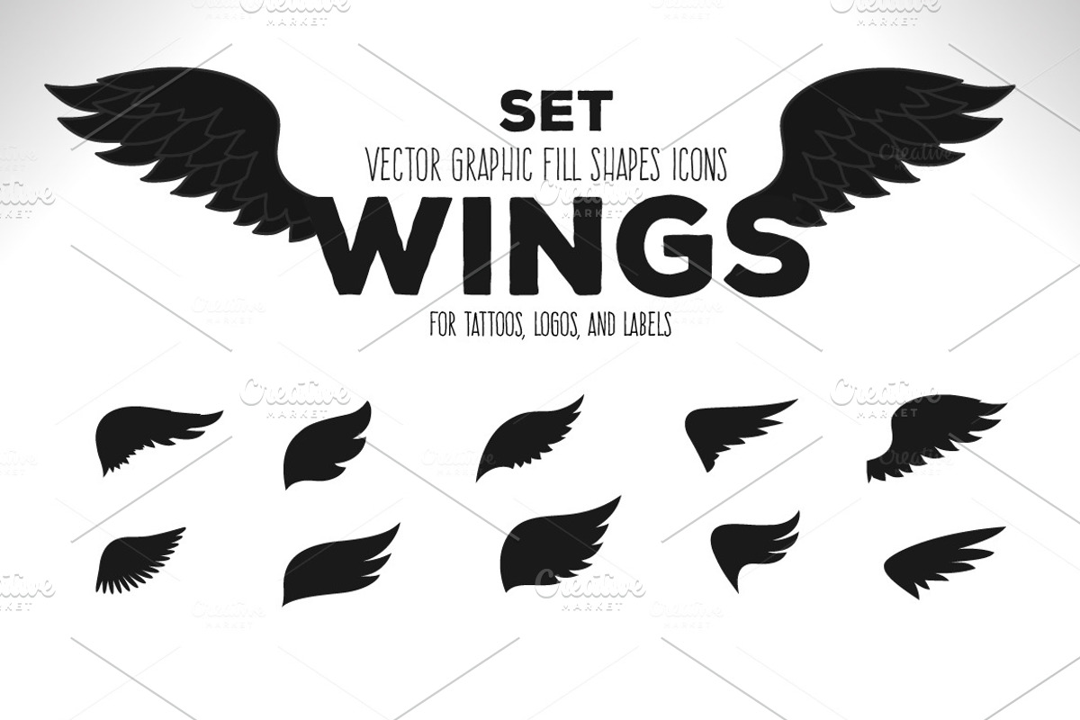 Wings Set, an Icon by Poloviiinkin