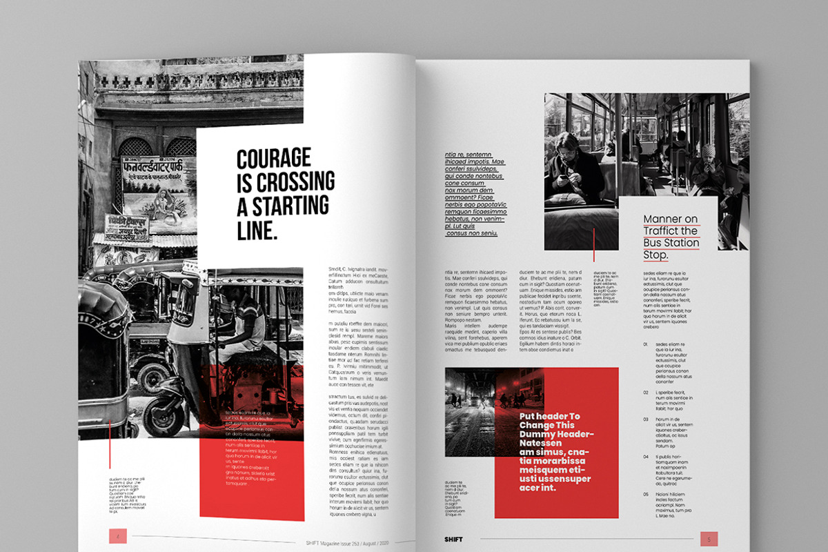 Shift - Magazine Template, a Magazine Template by inspirasign (Photo 4 of 9)