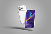 Floating iPhone 17 Pro Mockup, an iPhone Mockup by My Code Std (Thumbnail 2 of 6)