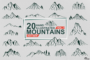 Hand Illustrated Mountain Vol. 1, an Illustration by Pyopo