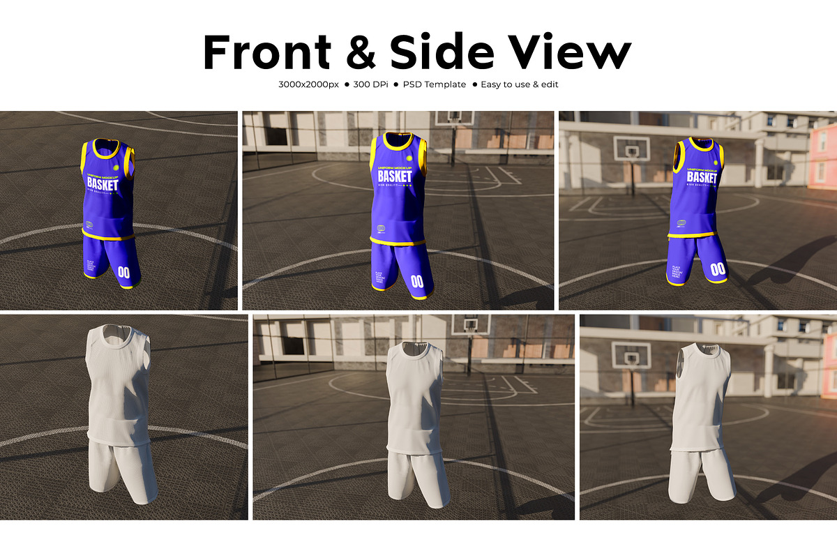 Jersey Basket Mockup, an Apparel Mockup by Mockupnine (Photo 7 of 10)