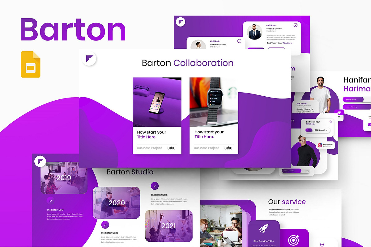 Barton - Business Google Slide Templ, a Presentation Template by Dens Creative Studio (Photo 1 of 6)