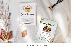 Brunch Shower Invitation Template, an Invitation Template by Snapybiz