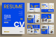 Resume Booklet and CV Portfolio, a Resume Template by ContestDesign (Thumbnail 1 of 3)