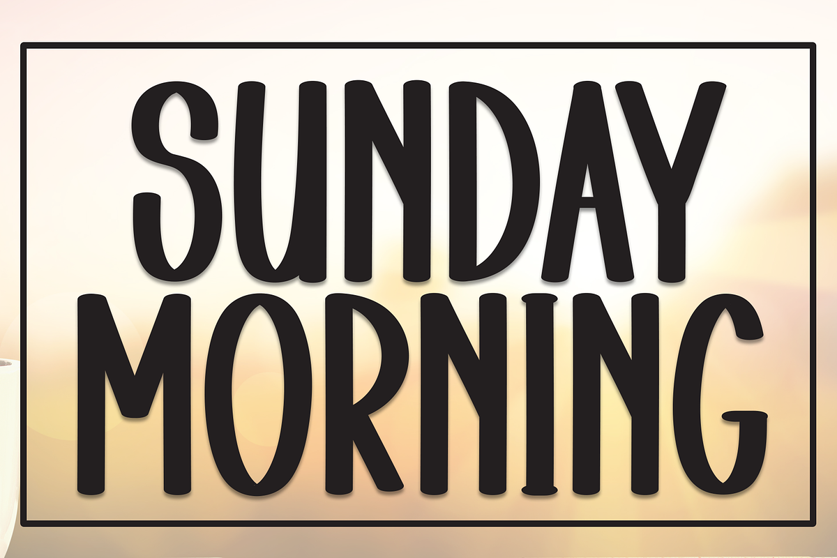 Sunday Morning | Script Font, a Script Font by Scratchones (Photo 1 of 8)