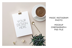 Animated Instagram photo. Mockup #18