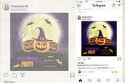 Halloween Party Flyer, a Flyer Template by Maria Zebroff (Thumbnail 2 of 3)