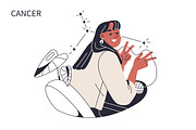 Zodiac signs women, astrology set, a Person Illustration by Good Studio (Thumbnail 5 of 16)