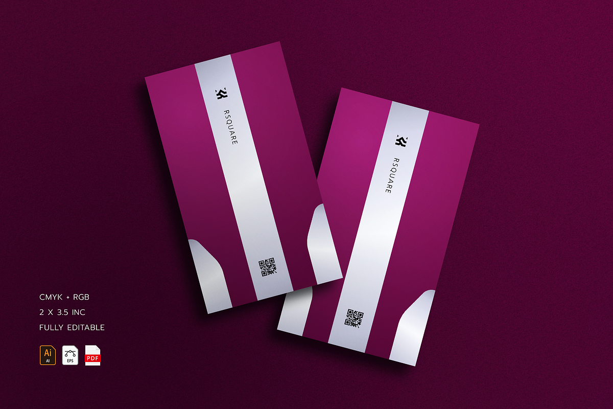 5 in 1 Vertical Luxury Business Card, a Business Card Template by Ctrl space studio (Photo 6 of 6)