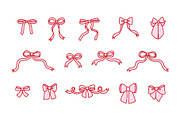 Coquette bows clip art EPS, SVG, PNG, an Object Graphic by Viaireshop (Thumbnail 6 of 6)