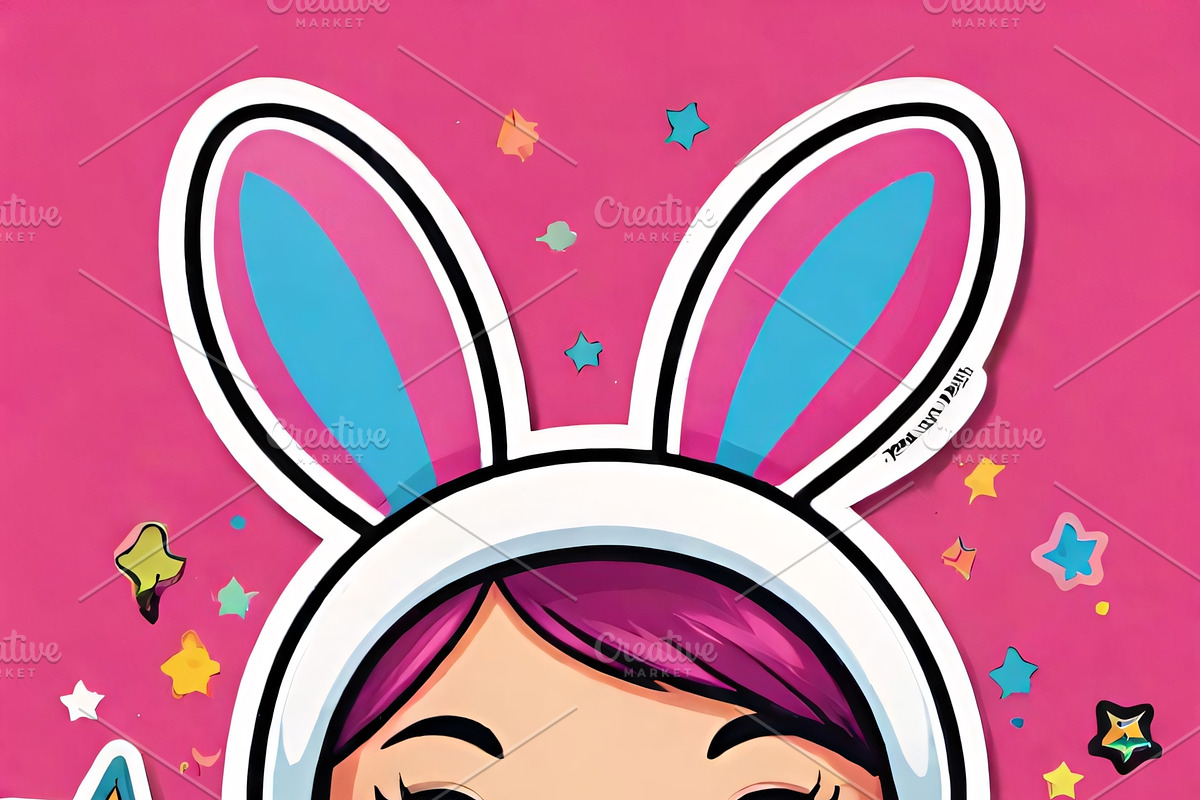 Kawaii Girl Stickers & Illustrations, an Illustration by ETARA by Mea Hau (Photo 15 of 16)