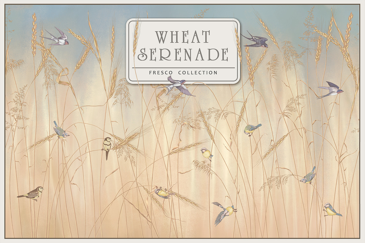 Fresco collection Wheat Serenade, a Wallpaper Graphic by Natalia0307 (Photo 1 of 14)