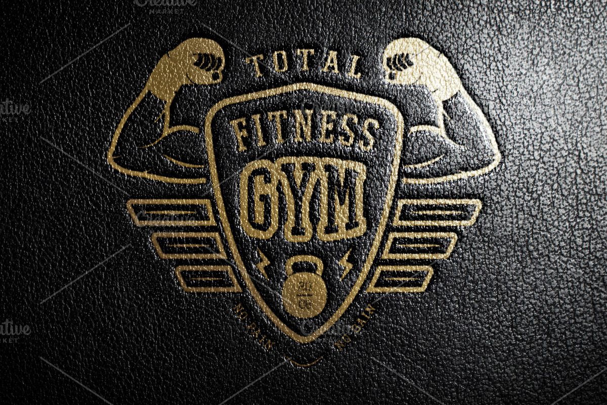 Set of vintage gym logos, a Branding & Logo Template by AkimD (Photo 3 of 9)