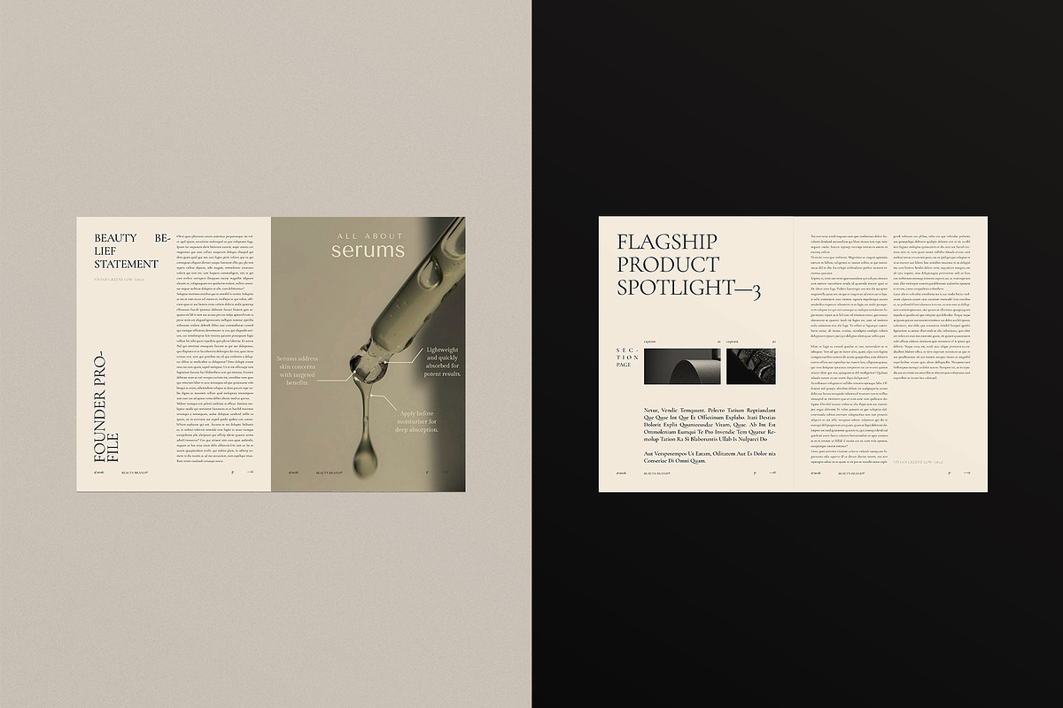 Beauty Brand Magazine Template, a Magazine Template by ArtisanaAura (Photo 8 of 16)
