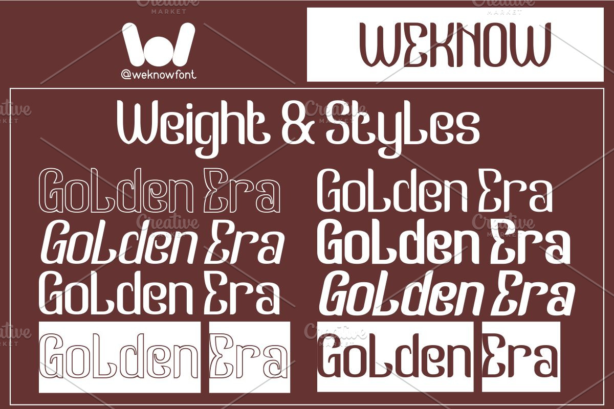 Golden Era font, a Font by weknow (Photo 7 of 8)