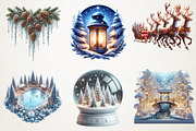 Festive Winter Wonderland Set, a Seasonal Illustration by RobertsArt (Thumbnail 3 of 7)