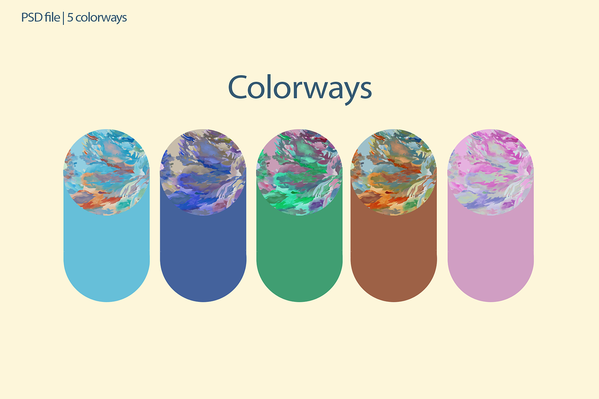 fluid floage, a Pattern Graphic by rumacorakstudio (Photo 2 of 6)