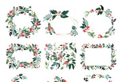 Christmas Watercolour Set | 90 PNG, a Card Template by Karma (Thumbnail 8 of 12)