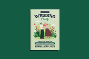 Dubbygreen Wedding Invitation, an Invitation Template by iDoodle Studio (Thumbnail 2 of 4)