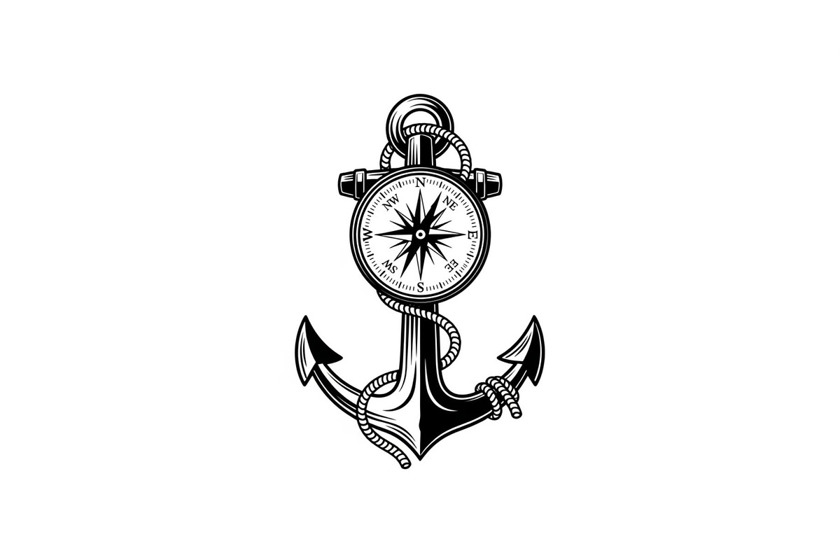 Nautical Anchor Compass Bundle, an Illustration by Creativeshirt (Photo 22 of 31)