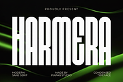 Harmera - Condensed Sans Serif Font, a Sans Serif Font by Pian45 Studio (Thumbnail 1 of 8)