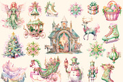 Big christmas  watercolour clipart, a Decorative Illustration by Hello My Print (Thumbnail 9 of 11)