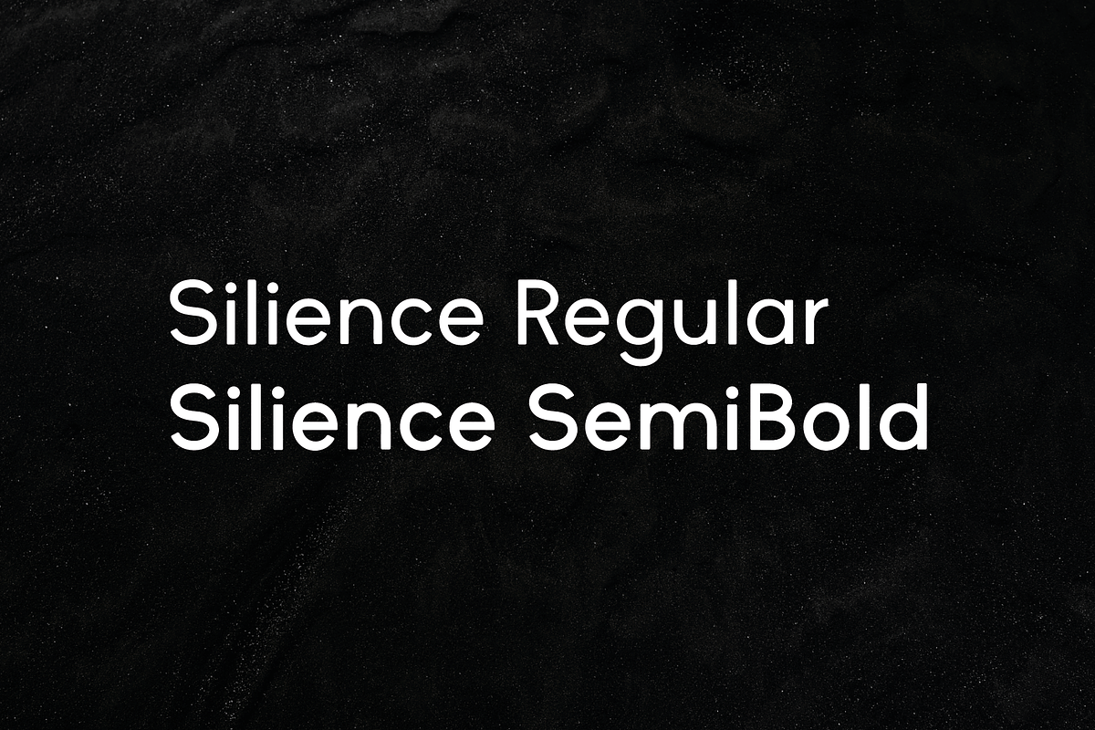 Silience | Sans Serif Font, a Sans Serif Font by Obscure Shop (Photo 3 of 7)