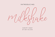 Milkshake Script, a Handwritten Font by Muwatta Studio (Thumbnail 1 of 6)
