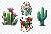 Western Cowgirl Sublimation Bundle, a Decorative Illustration by Bubble Pixel (Thumbnail 9 of 10)