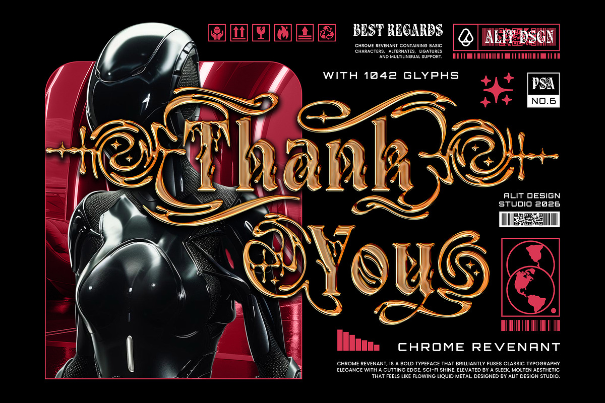 Chrome Revenant Typeface, a Serif Font by alit design (Photo 17 of 17)