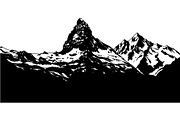 Mountain Range Silhouette, an Object Graphic by Designer_Momina (Thumbnail 14 of 20)