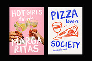 Pasta and Wine Bitmap SVG Font, a Handwritten Font by Nicky Laatz (Thumbnail 8 of 12)
