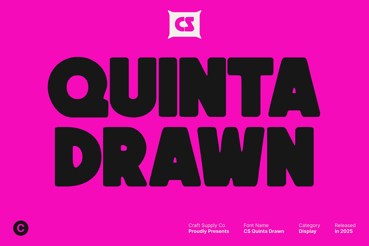 CS Quinta Drawn, a Sans Serif Font by Craft Supply Co. (Photo 1 of 8)