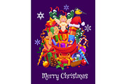Cartoon Christmas holiday bag, a Seasonal Illustration by Seavector Studio (Thumbnail 1 of 3)